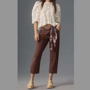 Anthropologie The Berkley Cropped Pants Size Small